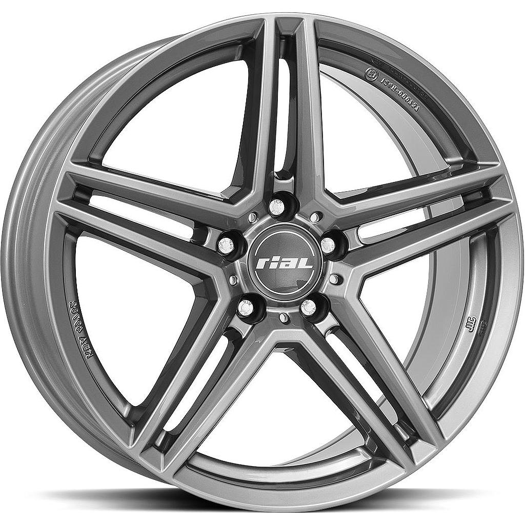 RIAL M10 Metal Grey 6.5x16 5/112 ET49 CB66.6