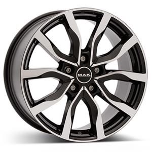 MAK HIGHLANDS BLK/POL 8.5x20 5/108 ET45 CB63.4
