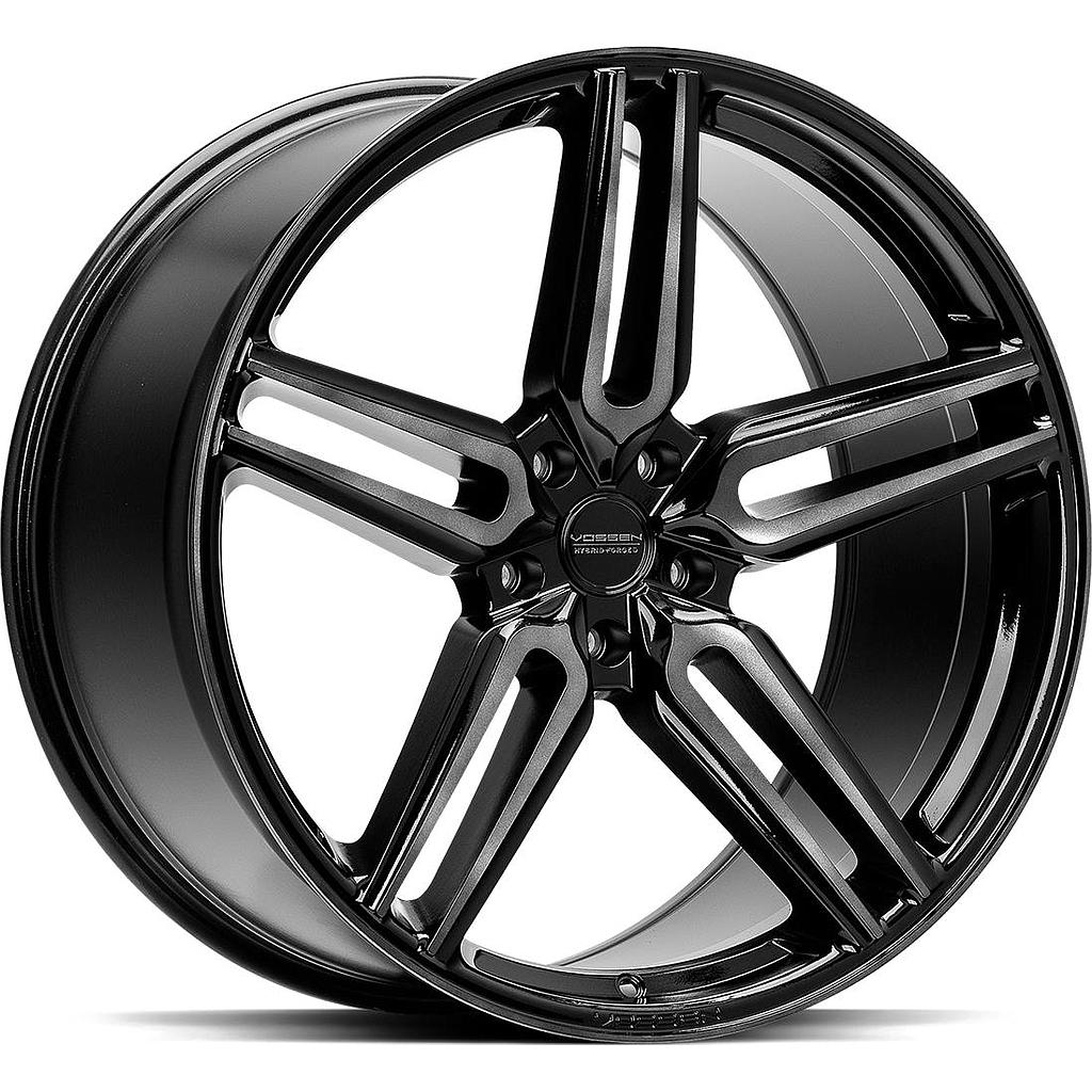 VOSSEN HF1 TINTED GLOSS BLACK 10.5x20 5/114.3 ET45 CB73.1