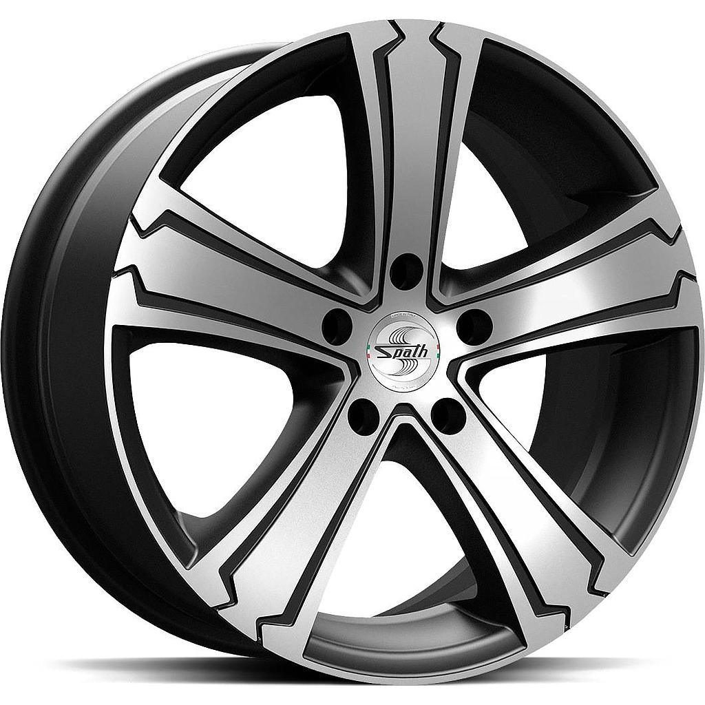 SPATH SP42 H BLACK MATT POLISH 7.5x18 5/108 ET42 CB65.1