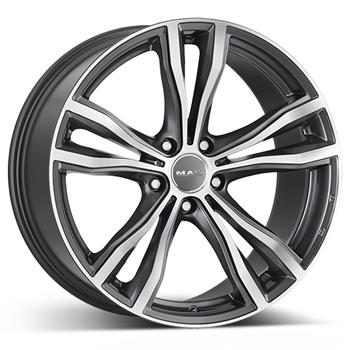 MAK X-MODE GUN METAL POLISHED 10.5x21 5/112 ET43 CB66.6
