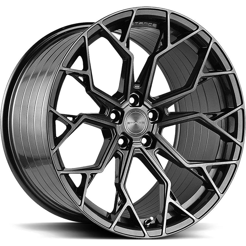 STANCE SF10 BRUSH DUAL GUNMETAL 8.5x19 5/112 ET30 CB66.6