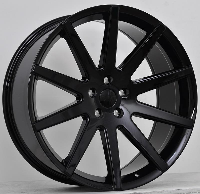 STATUSFÄLGAR D54 GLOSSBLACK 9.5x22 6/114.3 ET25 CB66.1