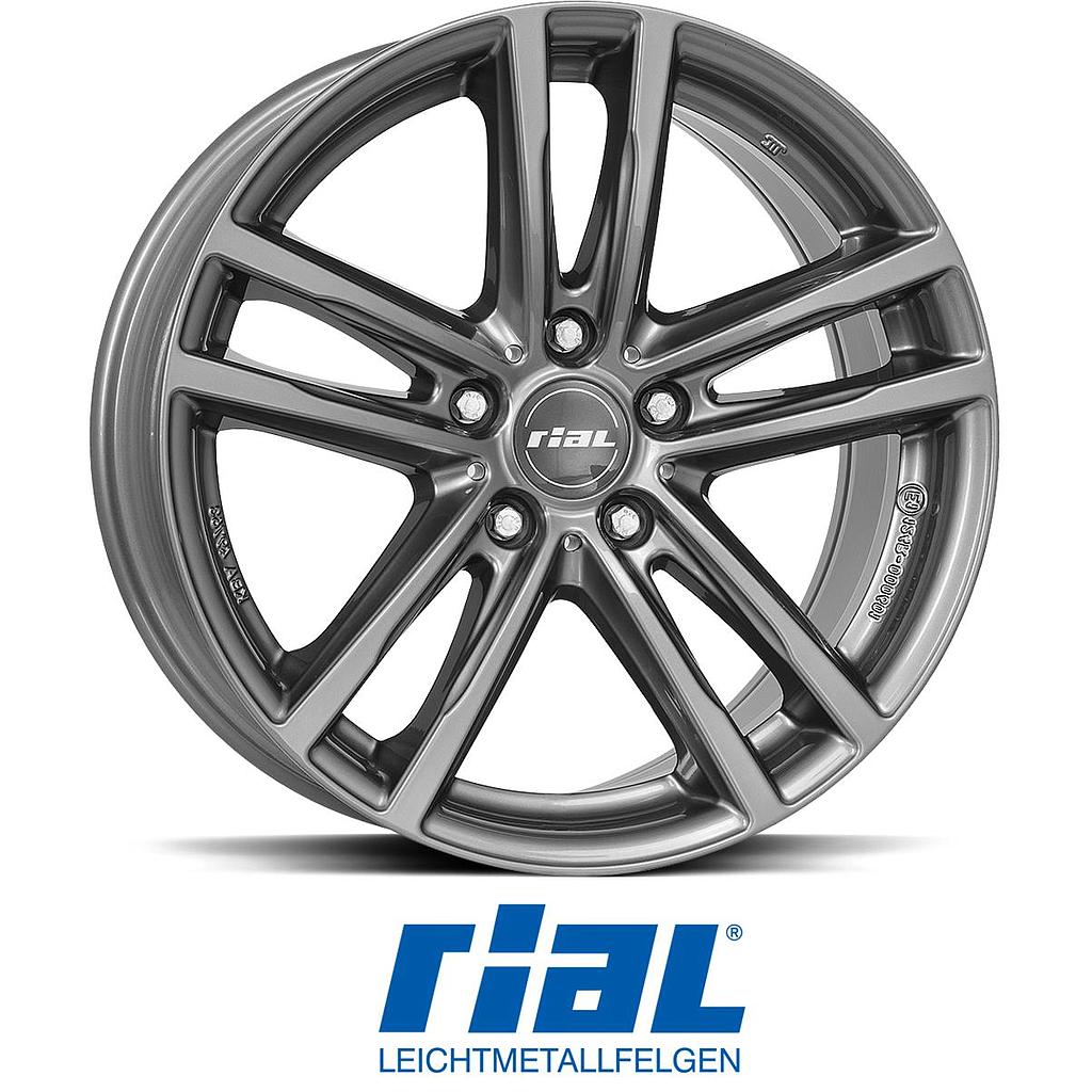 RIAL X10 Metal Grey 8.0x19 5/112 ET30 CB66.7