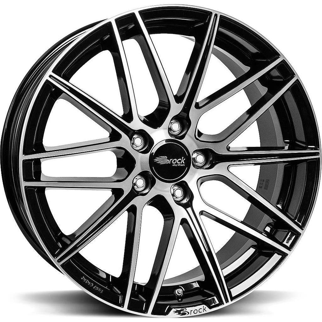 BROCK B34 Black Full Polish 8.0x18 5/120 ET38 CB72.6