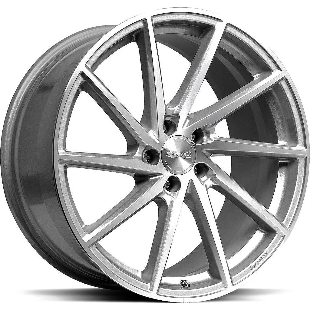 BROCK B37 Crystal Silver Polish 8.5x19 5/120 ET25 CB72.6