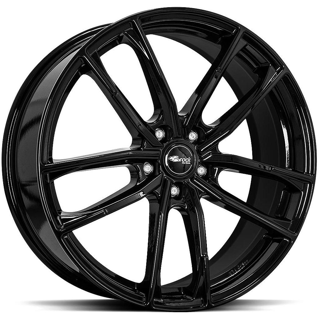 BROCK B38 Shiny Black 8.0x18 5/110 ET33 CB65.1