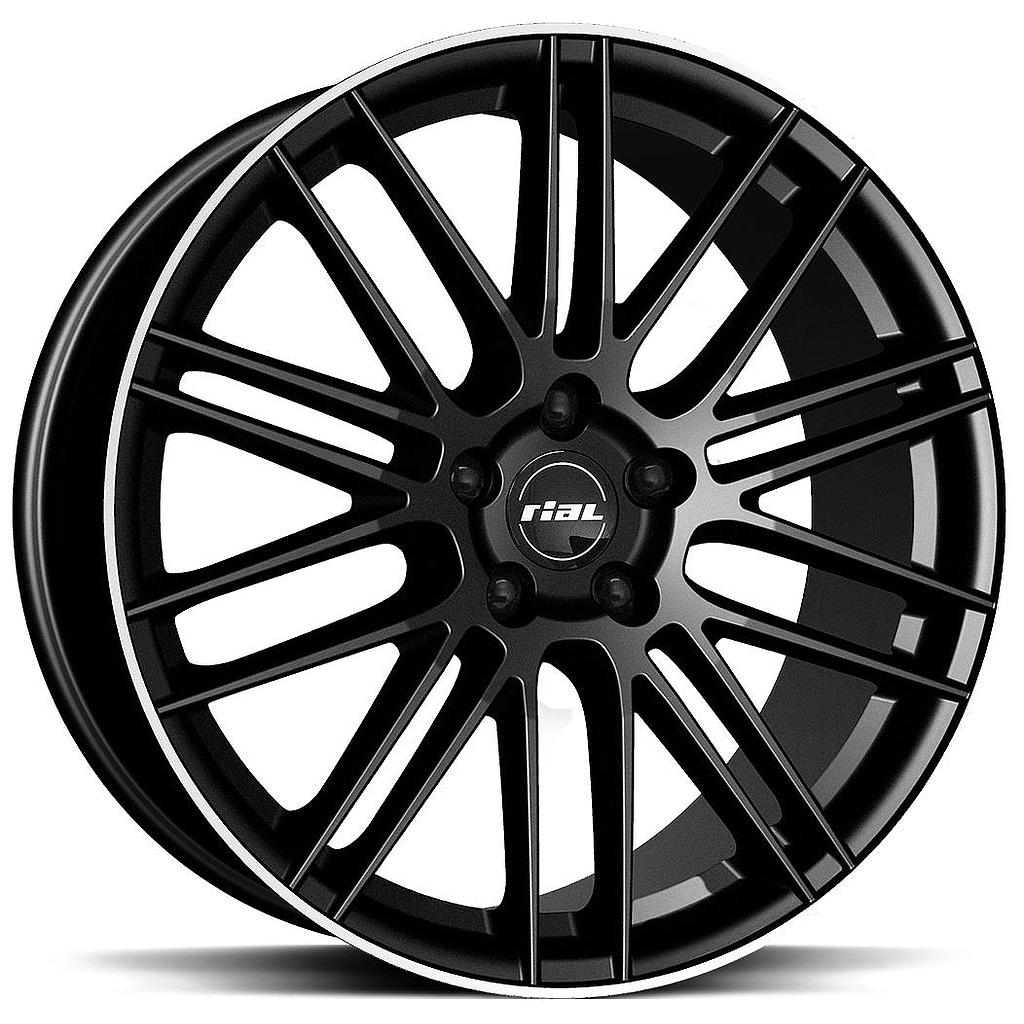 RIAL KiboX Diam Black Lip Pol 9.5x21 5/112 ET35 CB66.6