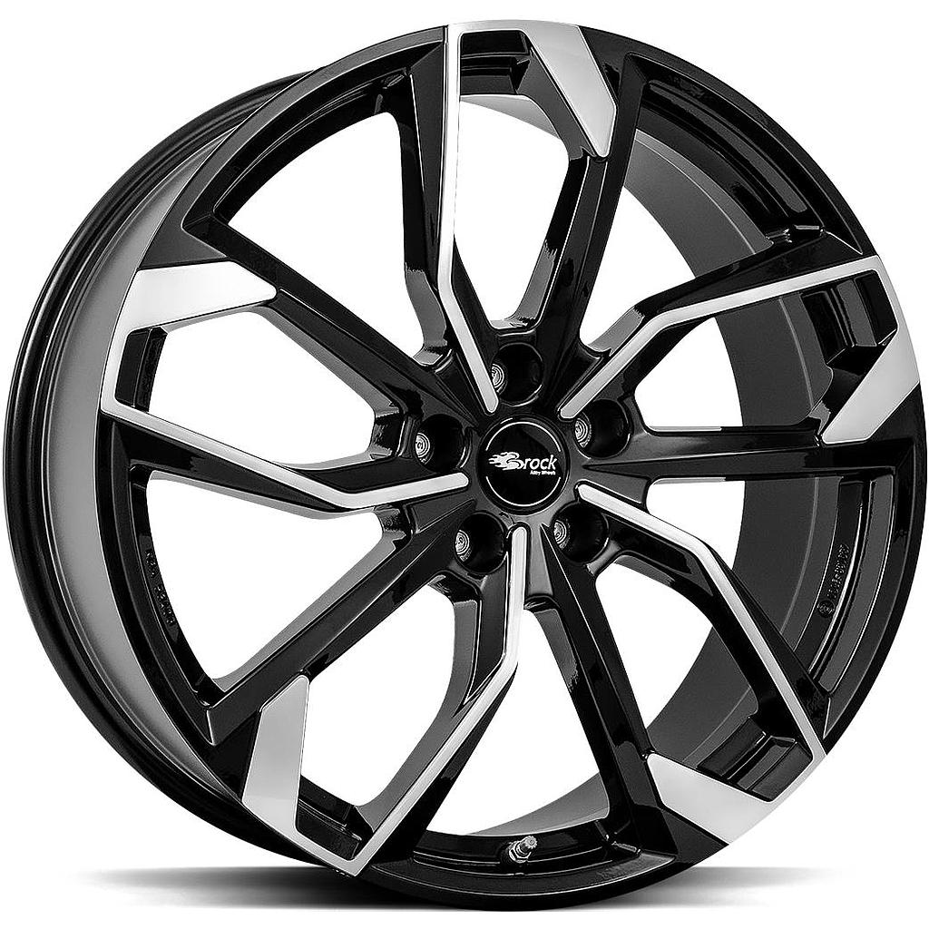 BROCK RC34 Black Full Polish 7.0x17 4/100 ET44 CB56.6