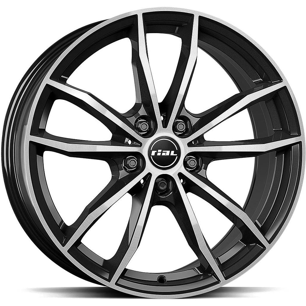 RIAL X12 Diamond Black Polish 8.0x19 5/112 ET39 CB66.6