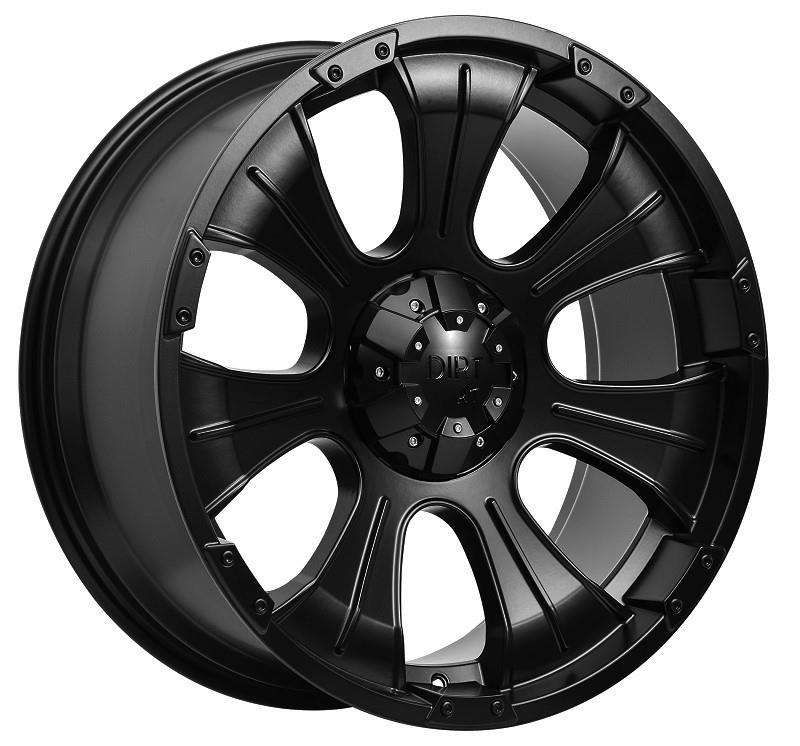 STATUSFÄLGAR D06 FLATBLACK 9.5x22 5/127-139.7 ET13 CB78.1