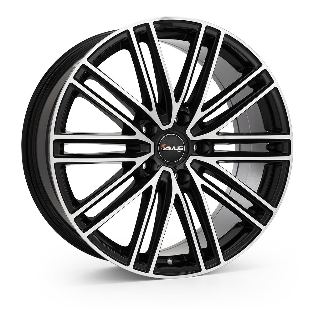 AVUS AC-M08 Black Polished 9.0x20 5/130 ET50 CB71.6