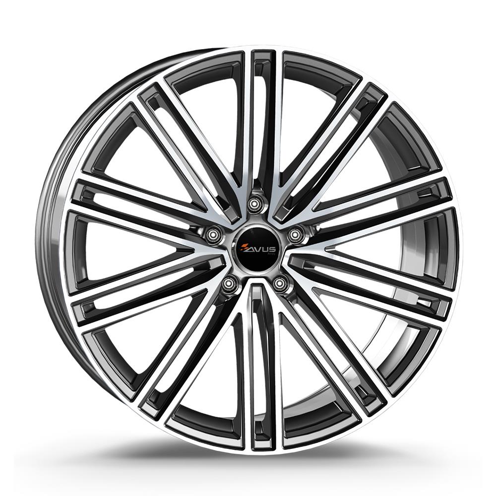 AVUS AC-M08 Anthracite Polished 11.5x21 5/130 ET61 CB71.6