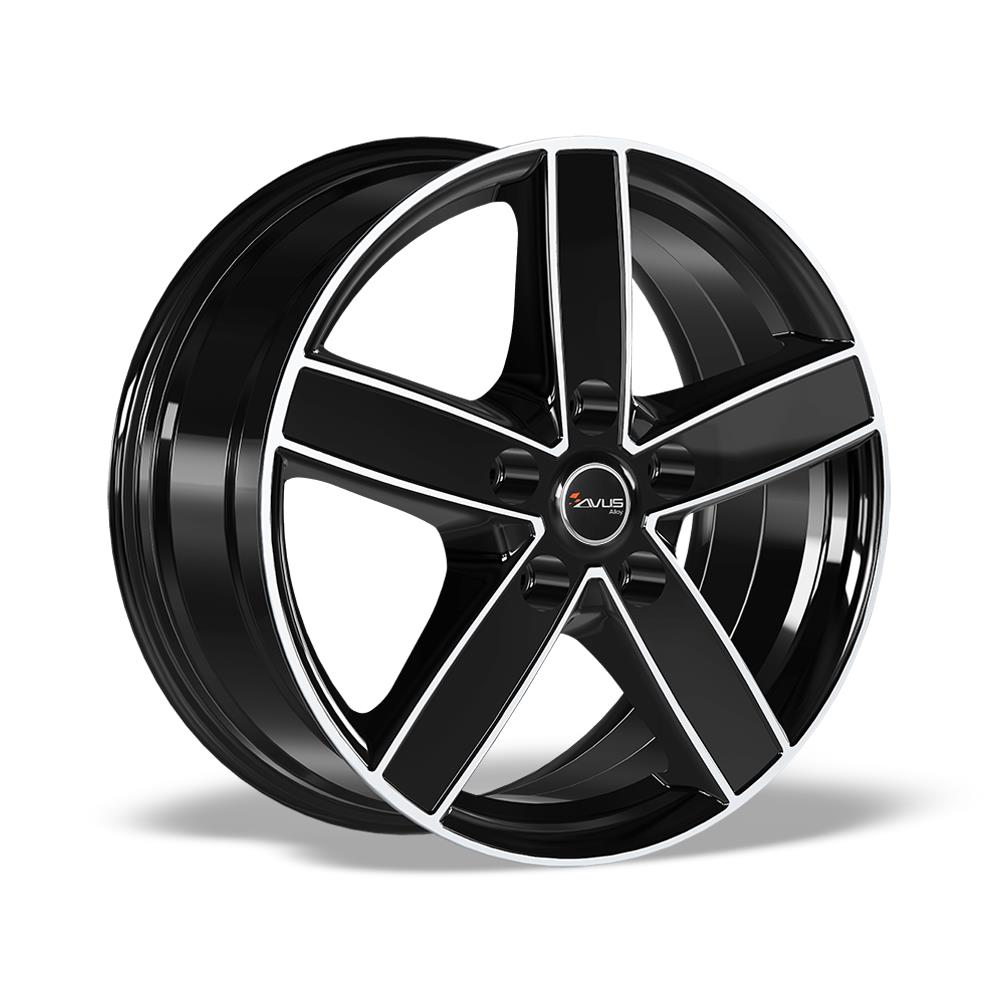 AVUS AC-V51 Black Polished 6.5x16 5/108 ET45 CB65.1