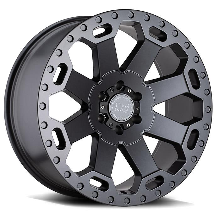 Black Rhino Warlord Matte Gunmetal 8.0x17 6/130 ET52 CB84.1