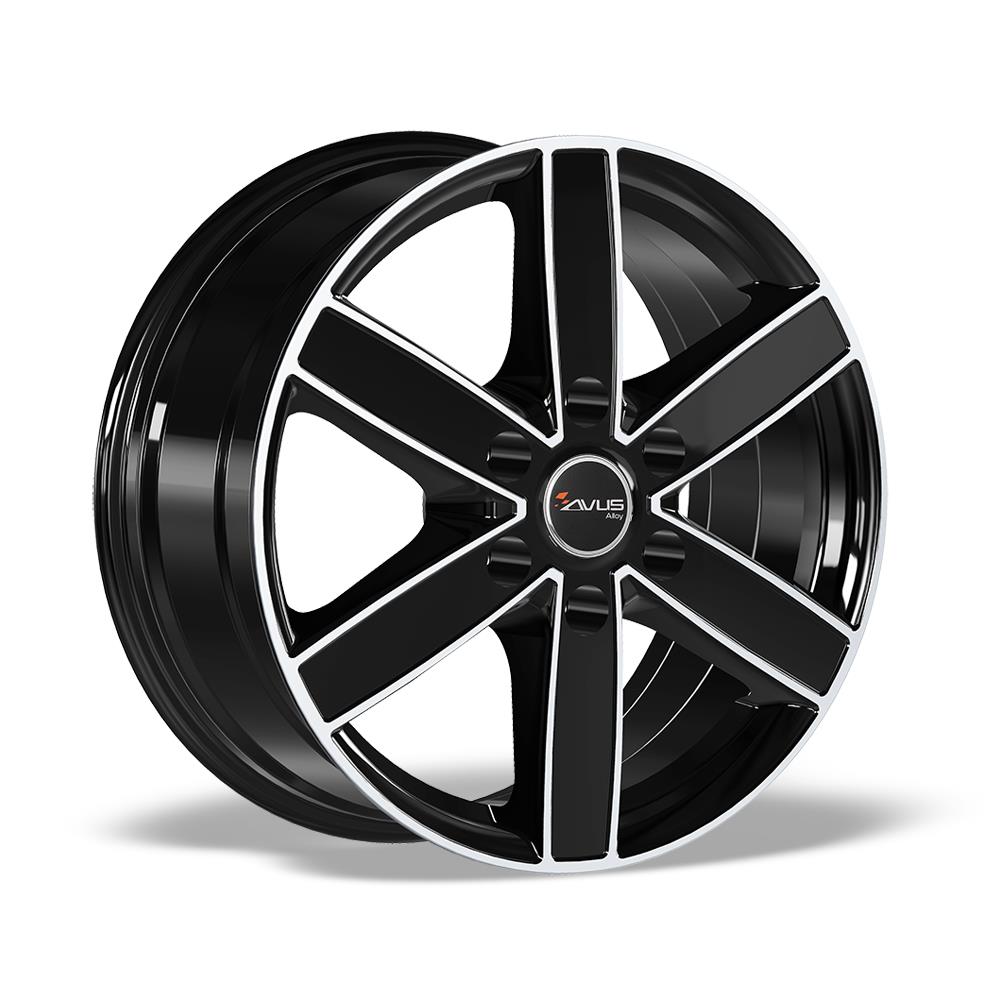 AVUS AC-V61 BLACK POLISHED 6.5x16 6/130 ET54 CB84.1