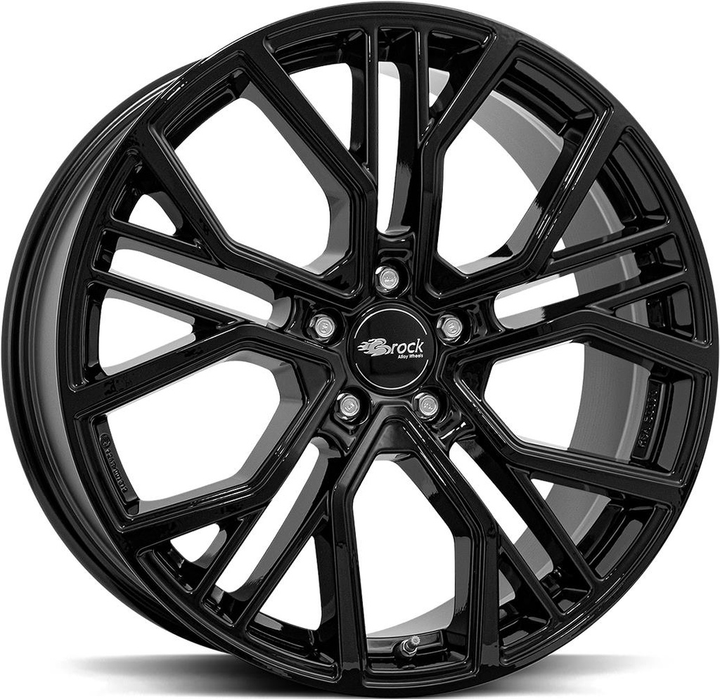 BROCK B41 Shiny Black 9.5x22 5/108 ET41 CB63.4