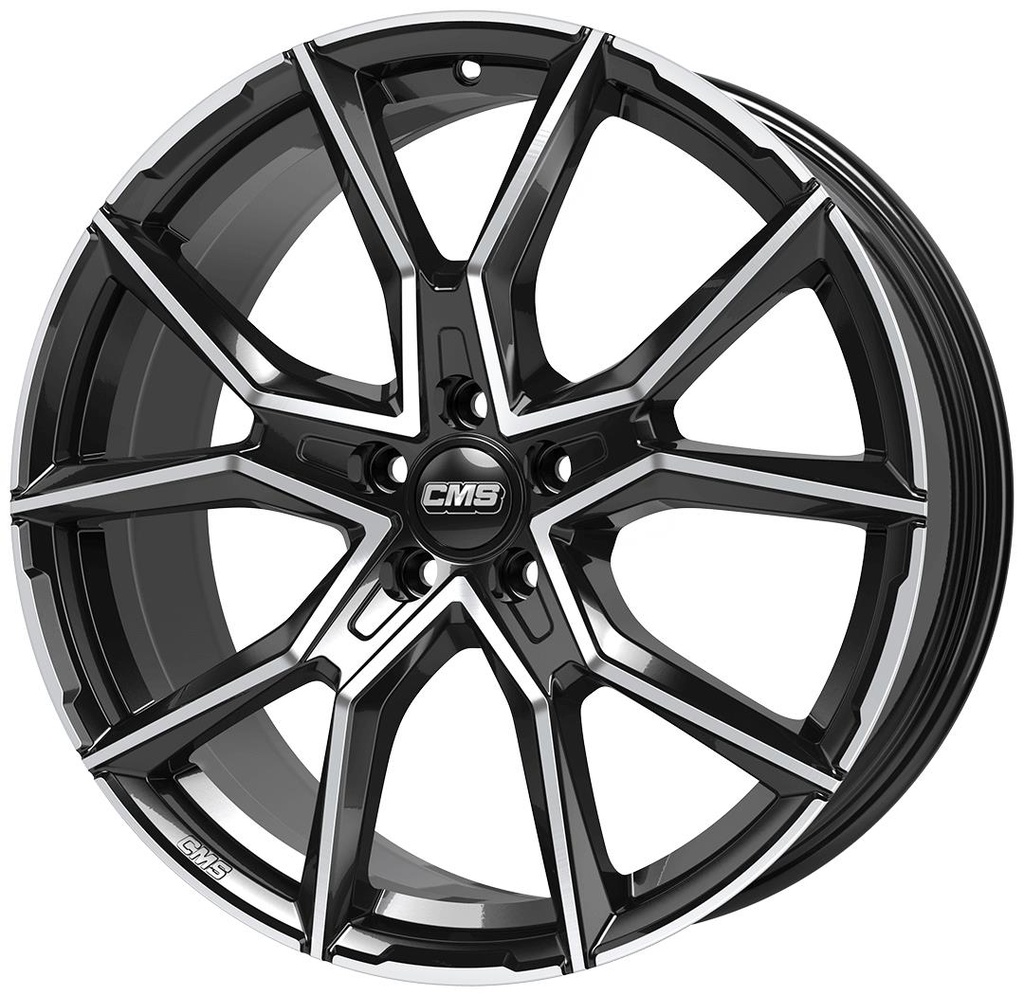 CMS C33 GLOSS BLACK POLISHED 8x19 5/112 ET38 CB66.4