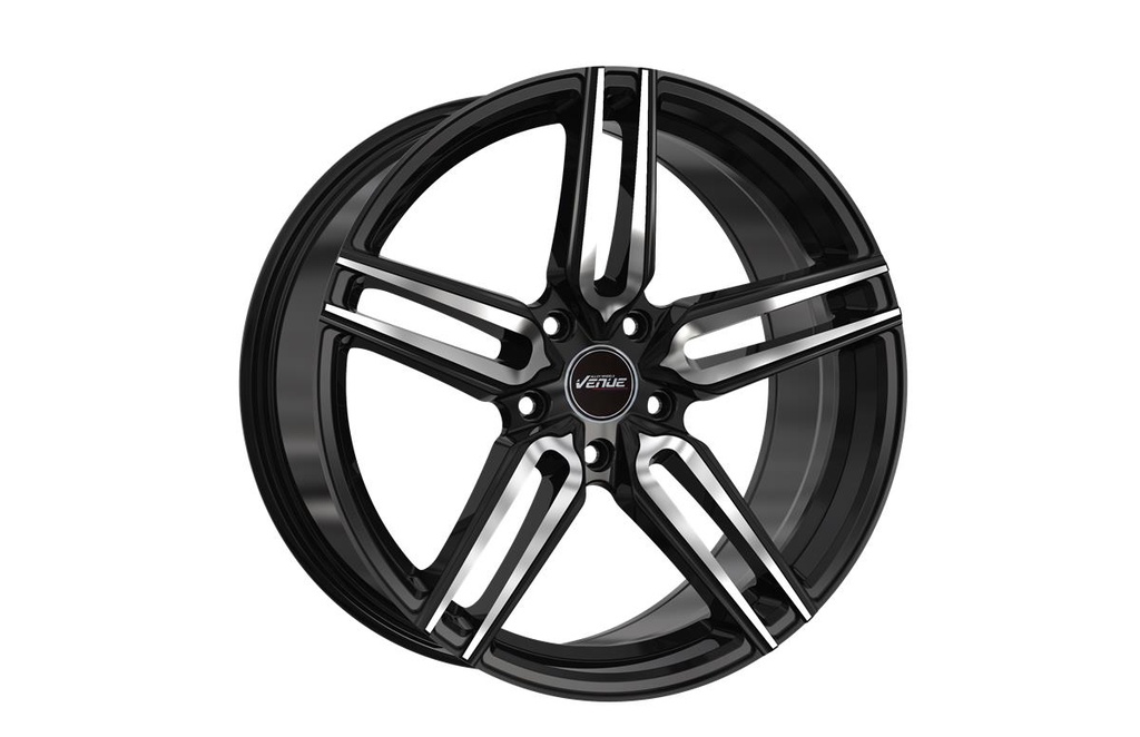 Venue Meta Black Polished 9.0x19 5/112 ET30 CB66.6