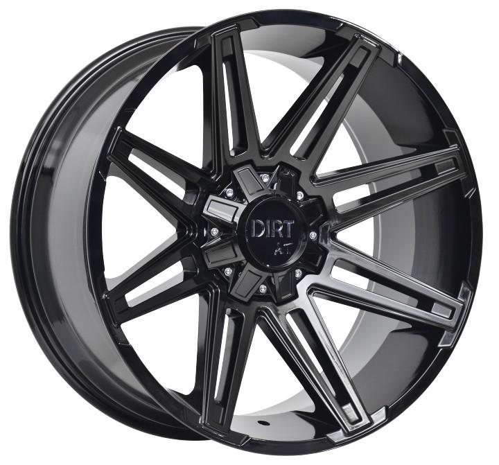 STATUSFÄLGAR D88 GLOSSBLACK 9.5x22 5/127-139.7 ET15 CB78.1