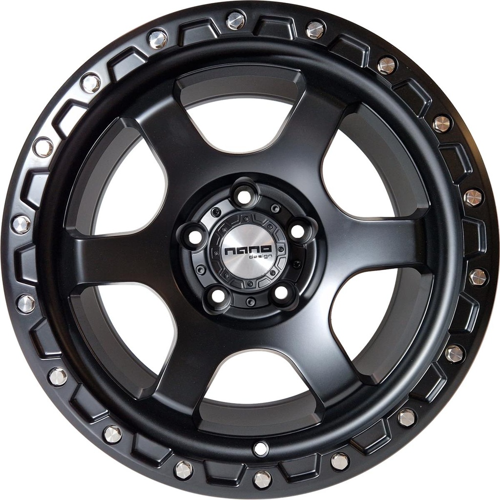 Nano 3S240 Full Matt Black 8.5x17 5/127 ET0 CB71.6