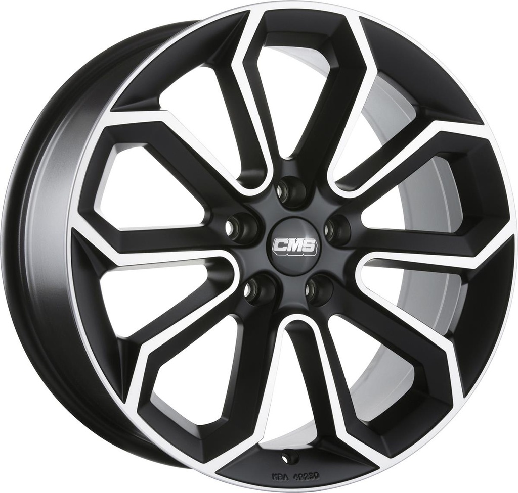 CMS C20 MATT BLACK POLISHED 7.5x17 5/114.3 ET47 CB67.1