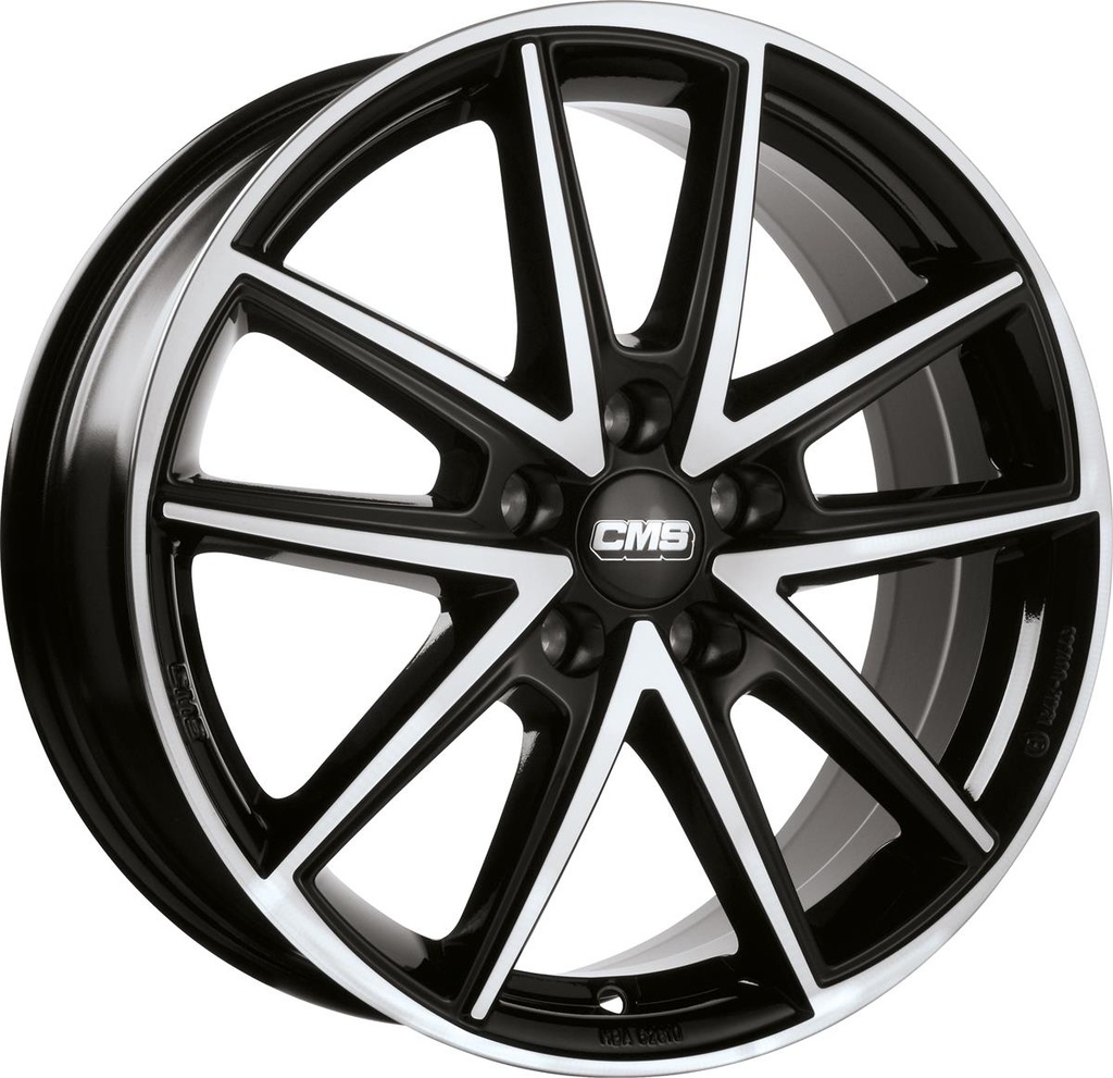 CMS C30 GLOSS BLACK POLISHED 7x17 5/110 ET40 CB65.1