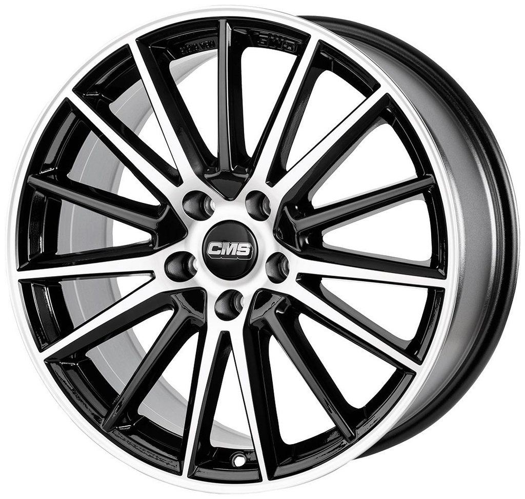 CMS C23 GLOSS BLACK POLISHED 8x18 5/112 ET40 CB66.4