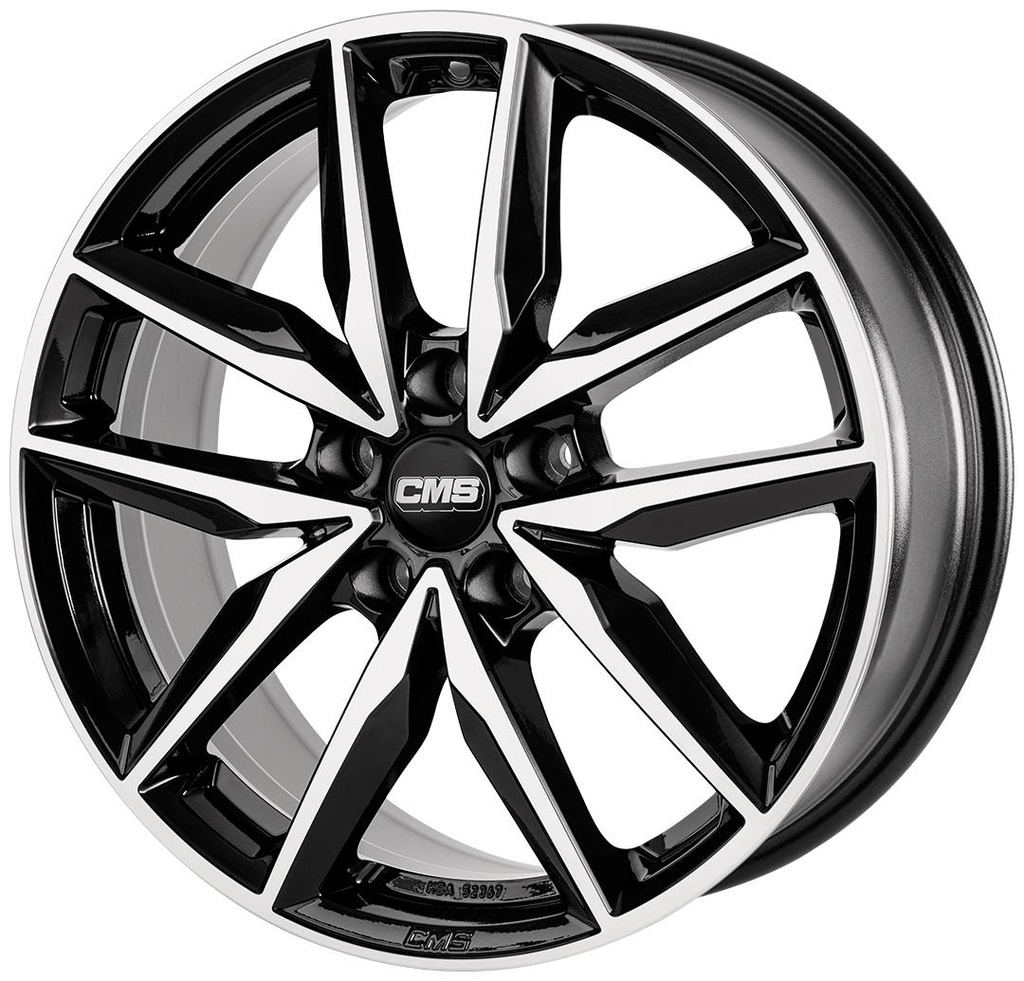 CMS C28 GLOSS BLACK POLISHED 7.5x18 5/112 ET51 CB57.1