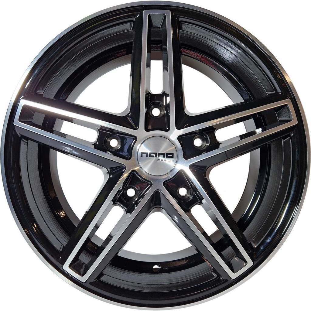 Nano BK917 Glossy Black Polished 8.0x18 5/160 ET50 CB65.1