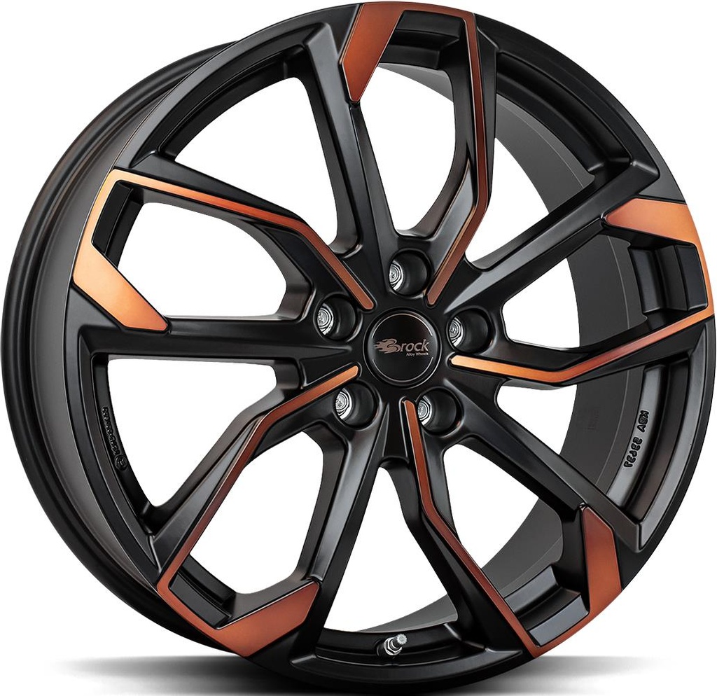 BROCK RC34 Black Orange Matt 8.0x18 5/112 ET40 CB57.1