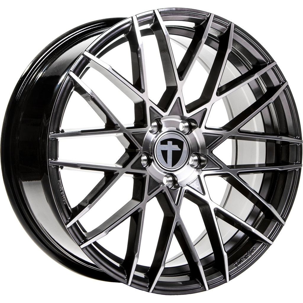 TOMASON TN19 DARK HYPER BLACK POLISHED 8.5x19 5/108 ET40 CB72.6