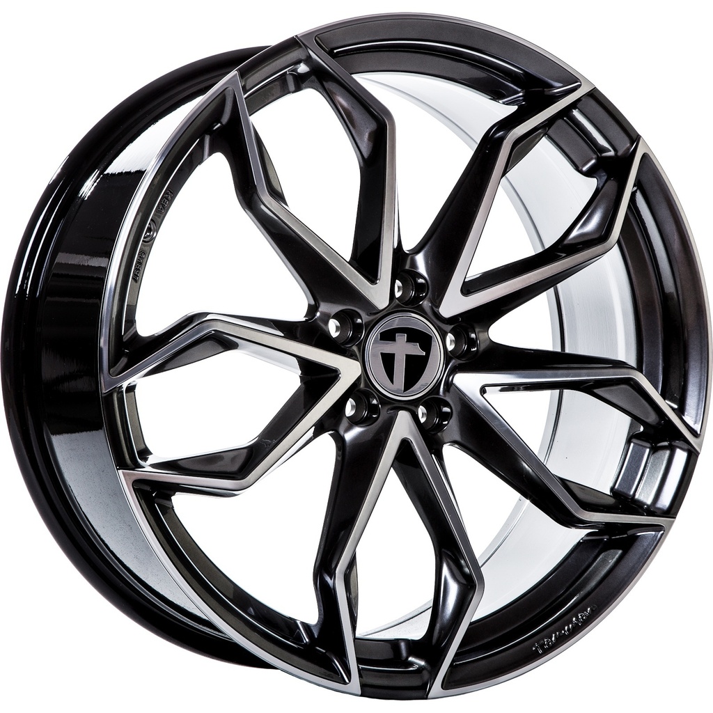 TOMASON TN22 DARK HYPER BLACK POLISHED 8x18 5/112 ET48 CB72.6