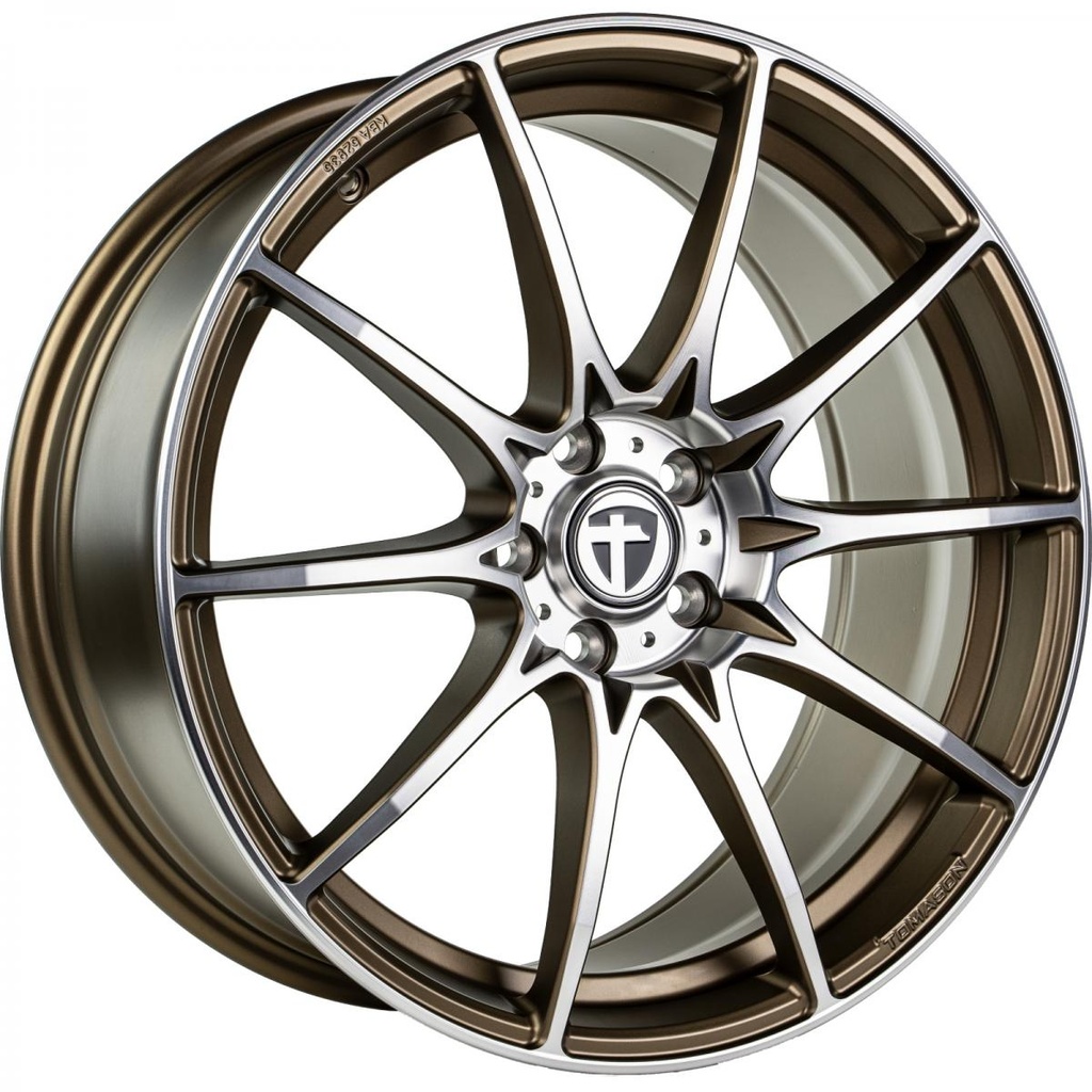 TOMASON TN25 MATTBRONZE POLISHED 8.5x19 5/108 ET45 CB72.6