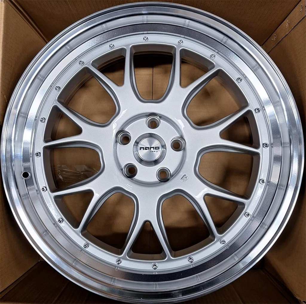 NANO 5356 SILVER MACHINED 9.5x20 5/112 ET30 CB66.6