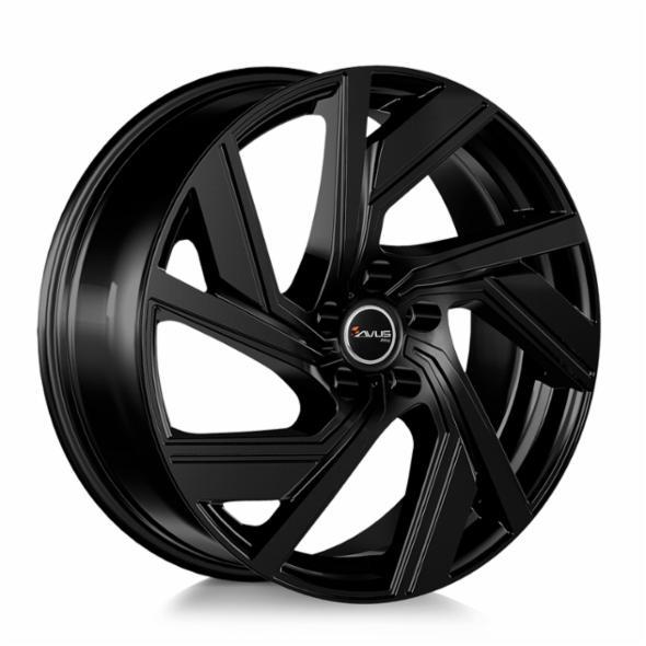 AVUS AC-521 Gloss Black 8.5x19 5/112 ET48 CB66.6