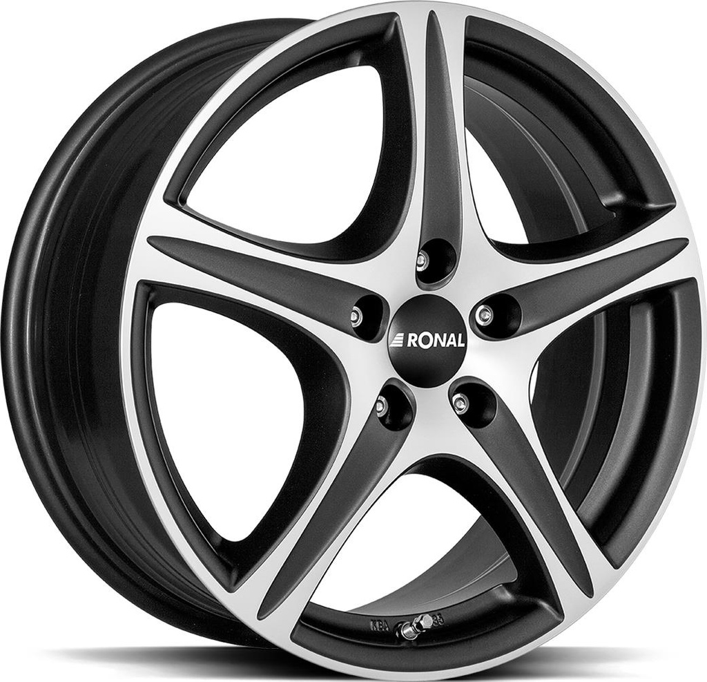 RONAL R56 Matt Black Front Cut 6.5x16 5/112 ET40 CB76.0