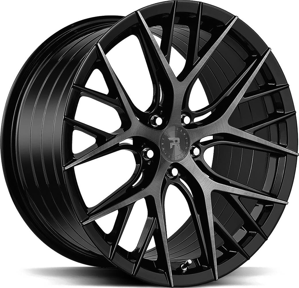 R-SERIES R16 Brushed Dual Black 10.0x20 5/112 ET38 CB66.6