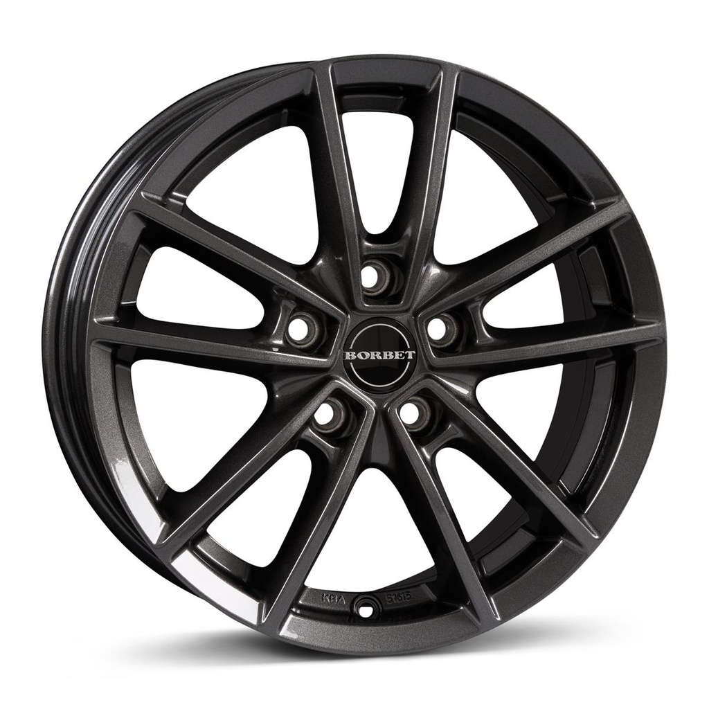 BORBET W mistral anthracite glossy 6.0x15 5/112 ET43 CB57.1