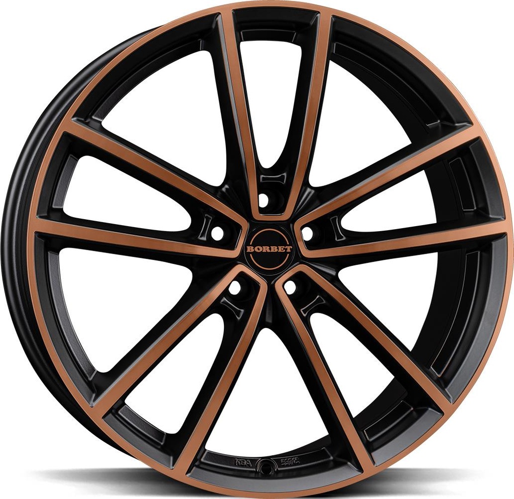 BORBET W black copper polished matt 8.0x20 5/112 ET41 CB57.1