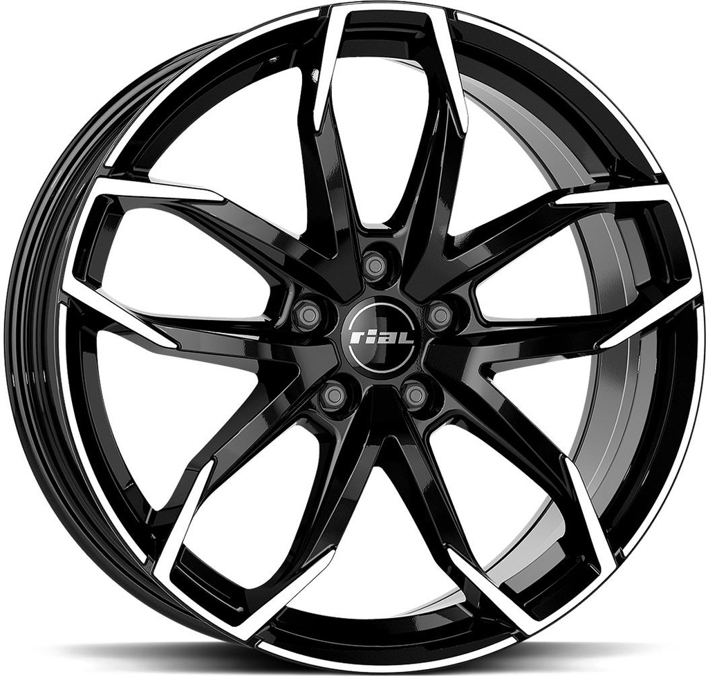 RIAL LUCCA DIAM BLACK POL 8x18 5/108 ET45 CB70.1