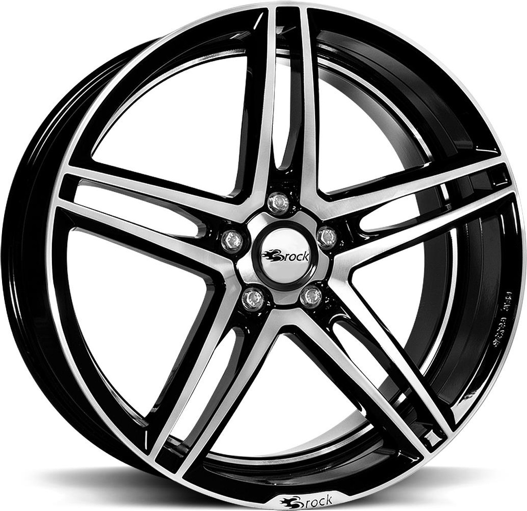 BROCK B33 Black Full Polish 8.0x18 5/112 ET45 CB66.6