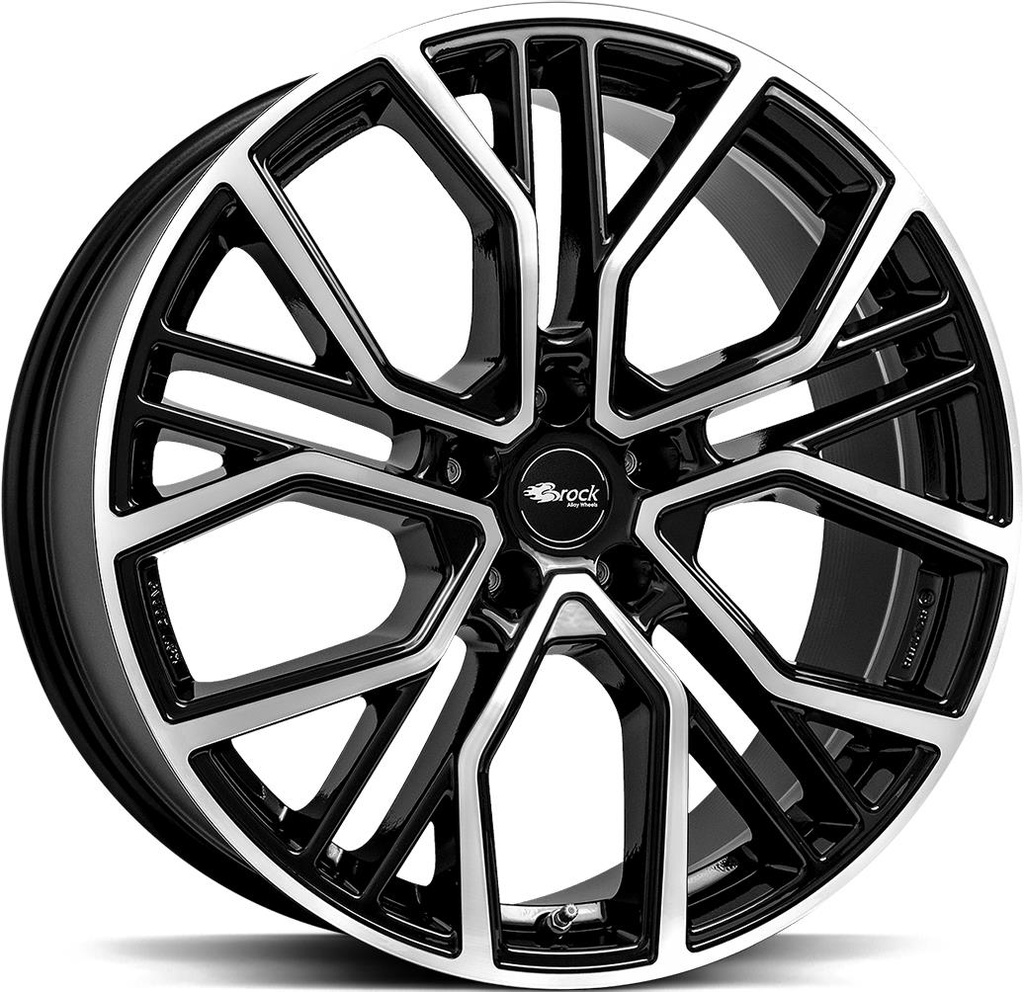 BROCK B41 Black Full Polish 8.5x19 5/112 ET36 CB66.6