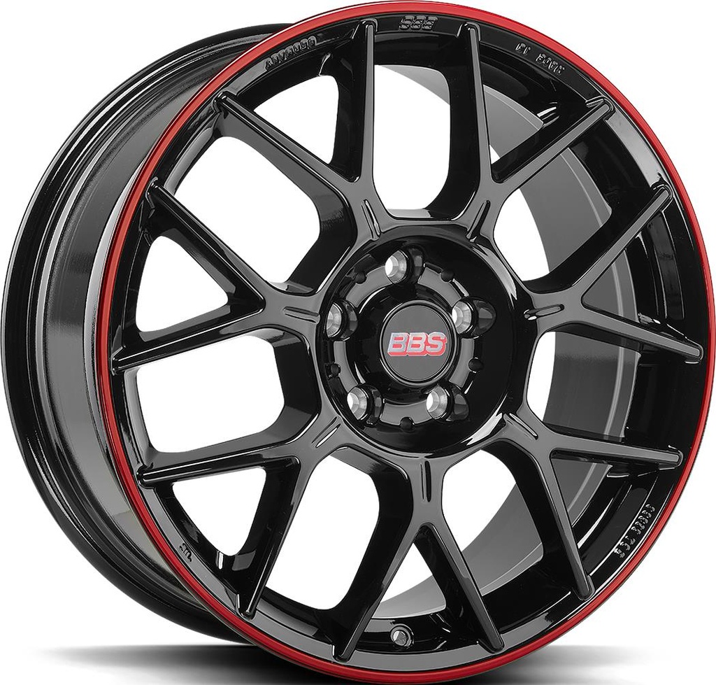 BBS XR Black Red 8.0x18 5/112 ET37 CB82.0