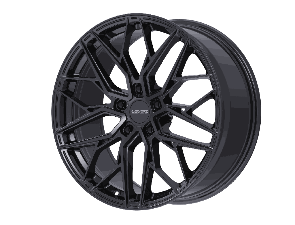 LENSO 8 GLOSSY BLACK 8.5x19 5/108 ET40 CB73.1