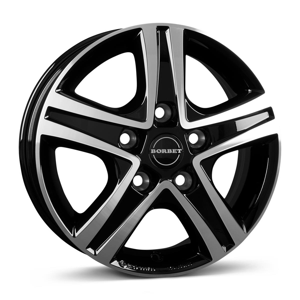 BORBET CWD GLOSS BLACK POLISHED 6x16 5/118 ET68 CB71.1