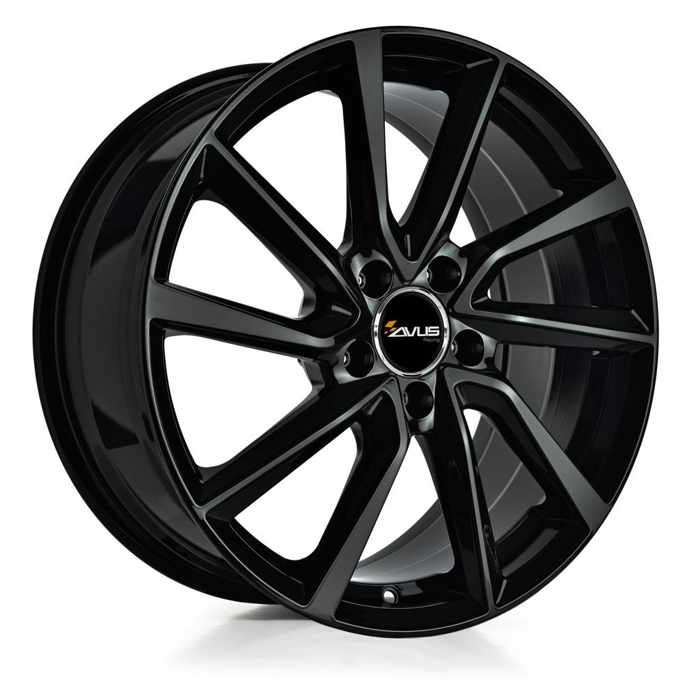 AVUS AC-518 GLOSS BLACK 6x15 5/112 ET47 CB57.1