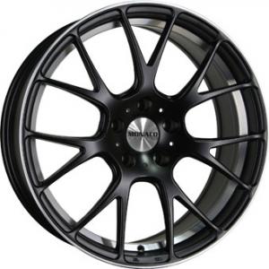 MONACO WHEELS MIRABEAU MATT BLACK POLISHED 8x18 5/112 ET45 CB73.1