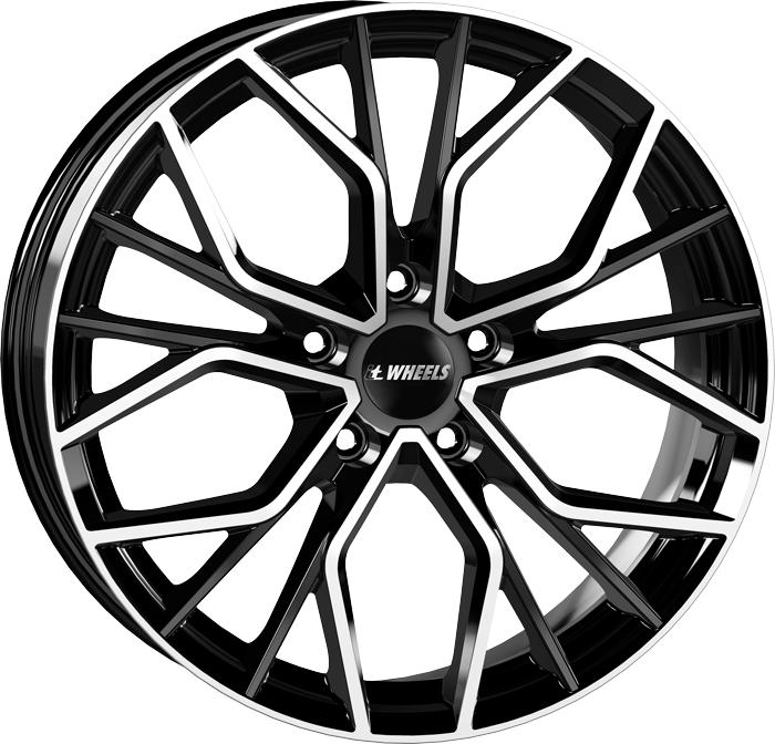 IT WHEELS TIARA BLACK POLISHED 8x18 5/112 ET45 CB66.5