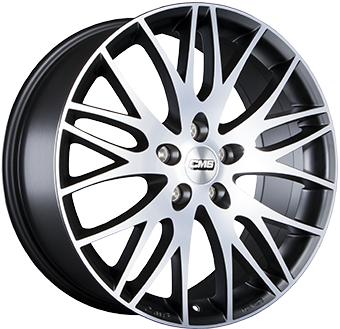 CMS C8 BLACK POLISHED 7.5x17 5/112 ET48 CB72.6